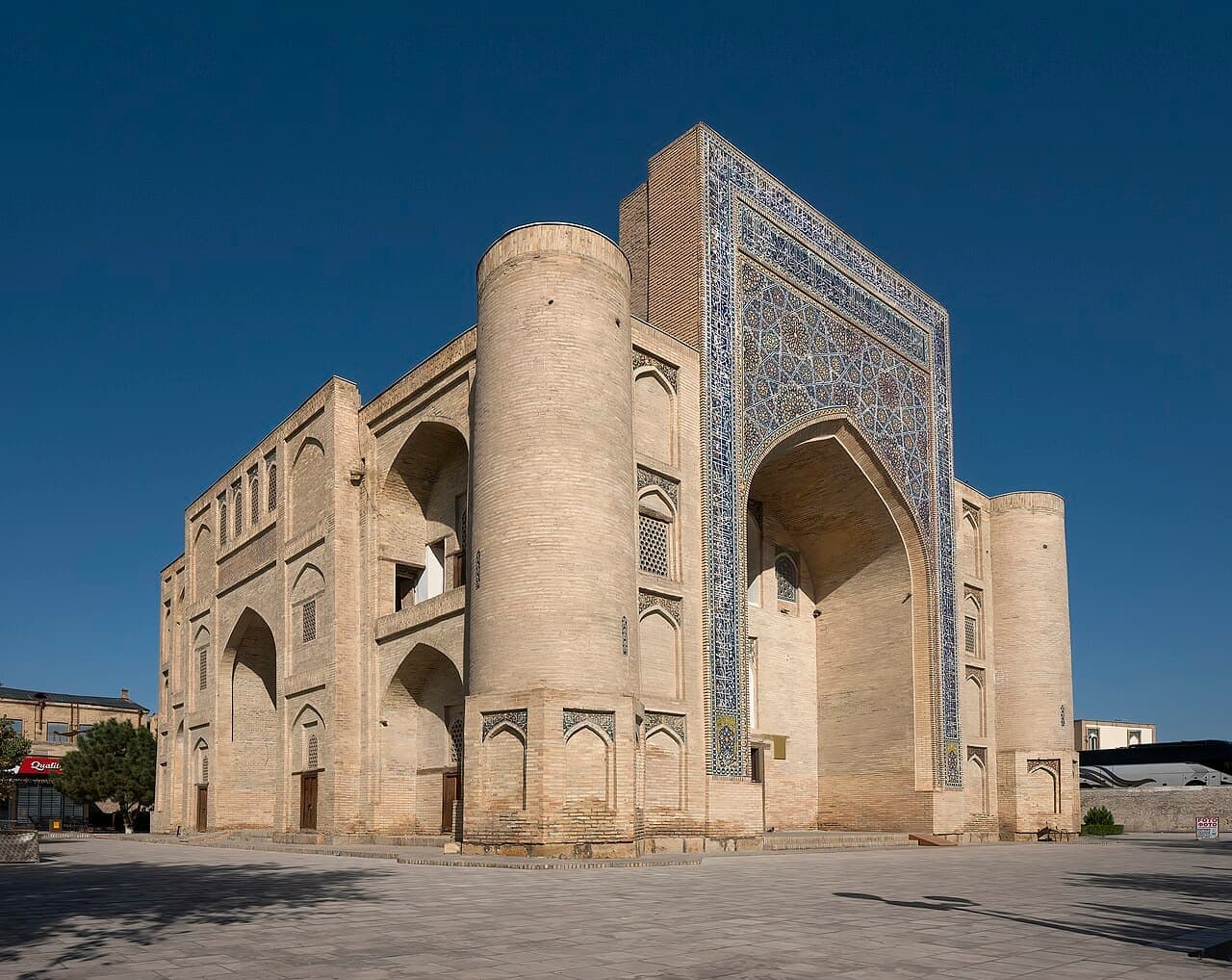 The Nadir Divan-Begi Khanqah against a clear blue sky