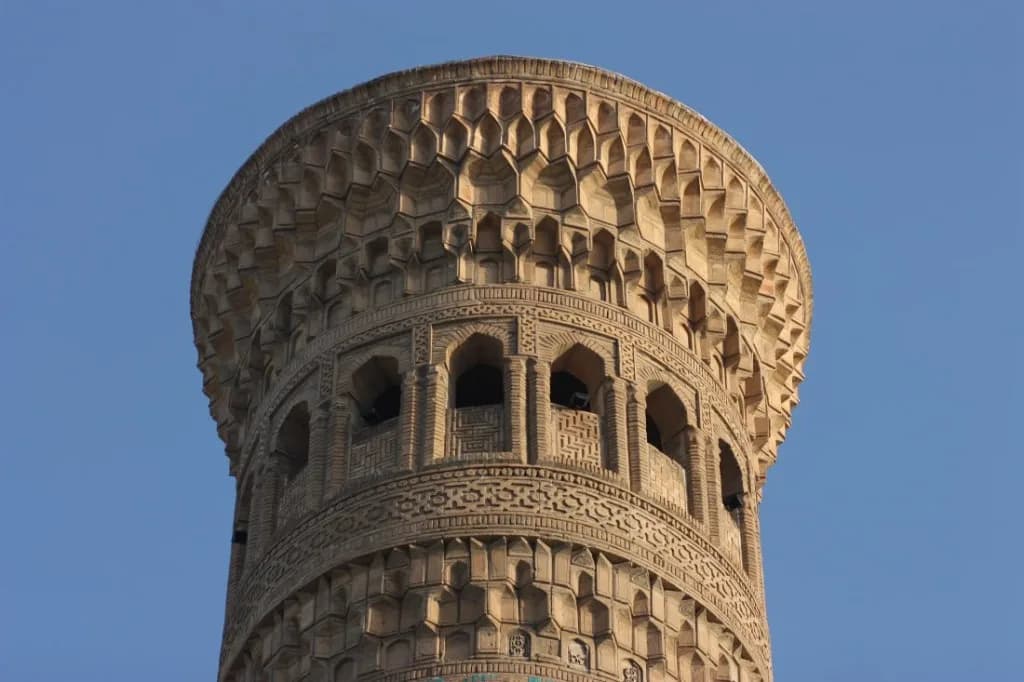 Detailed upper brick geometry of Kalon Minaret