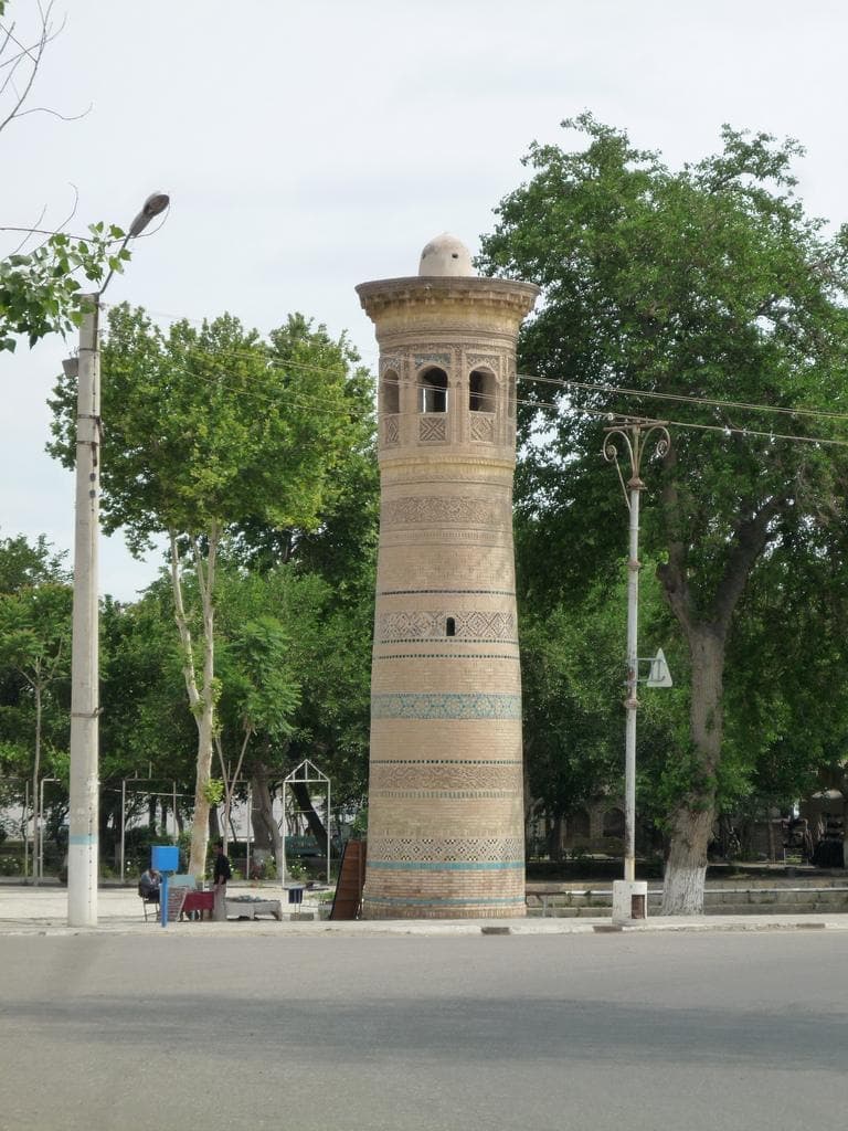 The minaret from across the road